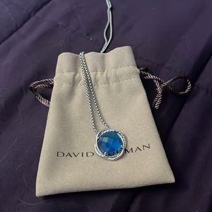 David Yurman Hampton blue infinity necklace